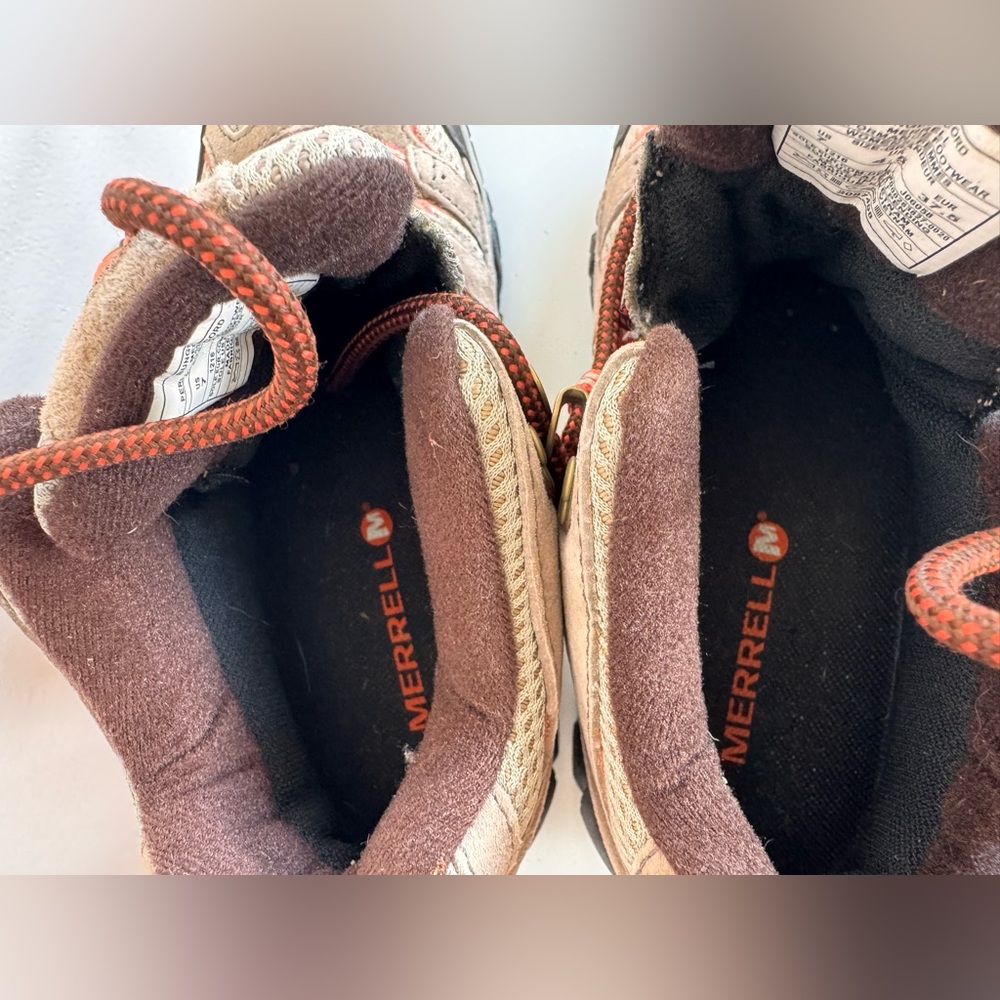 Merrell Moab 2 Mid Waterproof Suede Hiking Boots in Bungee Cord Size 7 - Picture 5 of 10